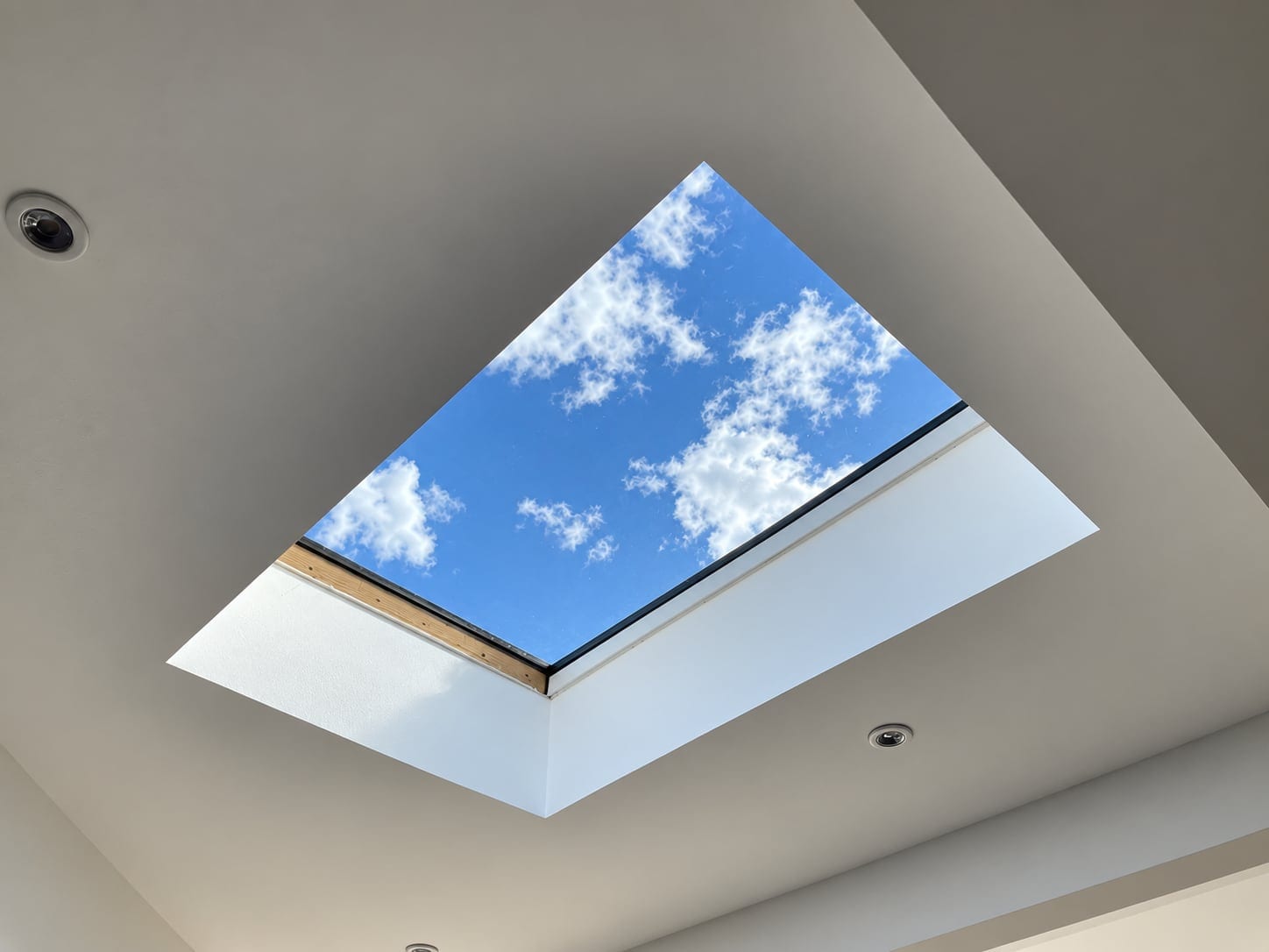 Large rooflight over the extension