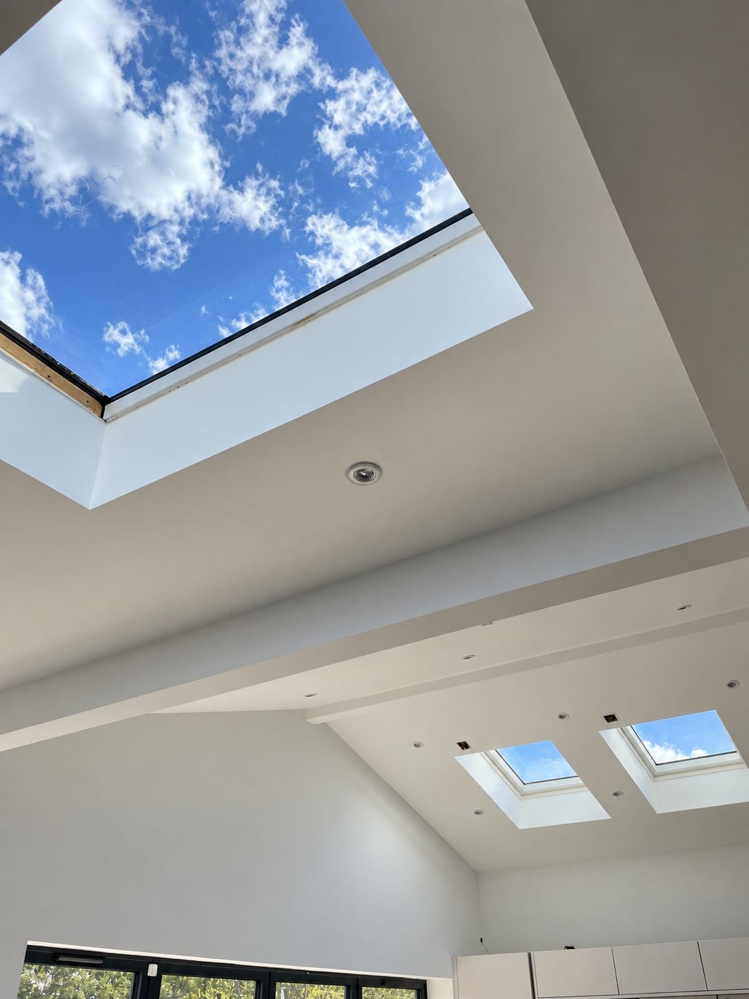 Rooflights over the open-plan living space