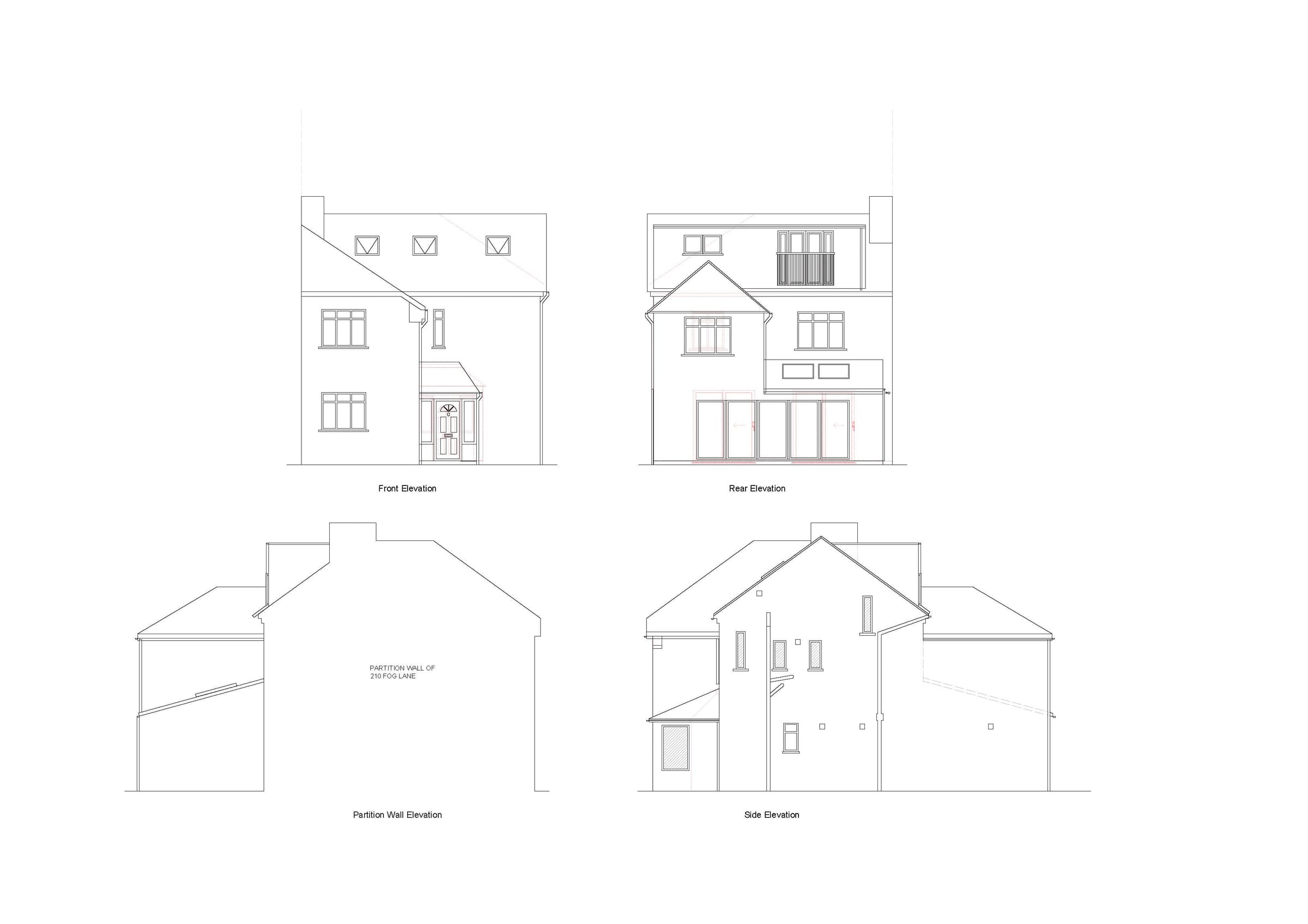 Proposed elevations