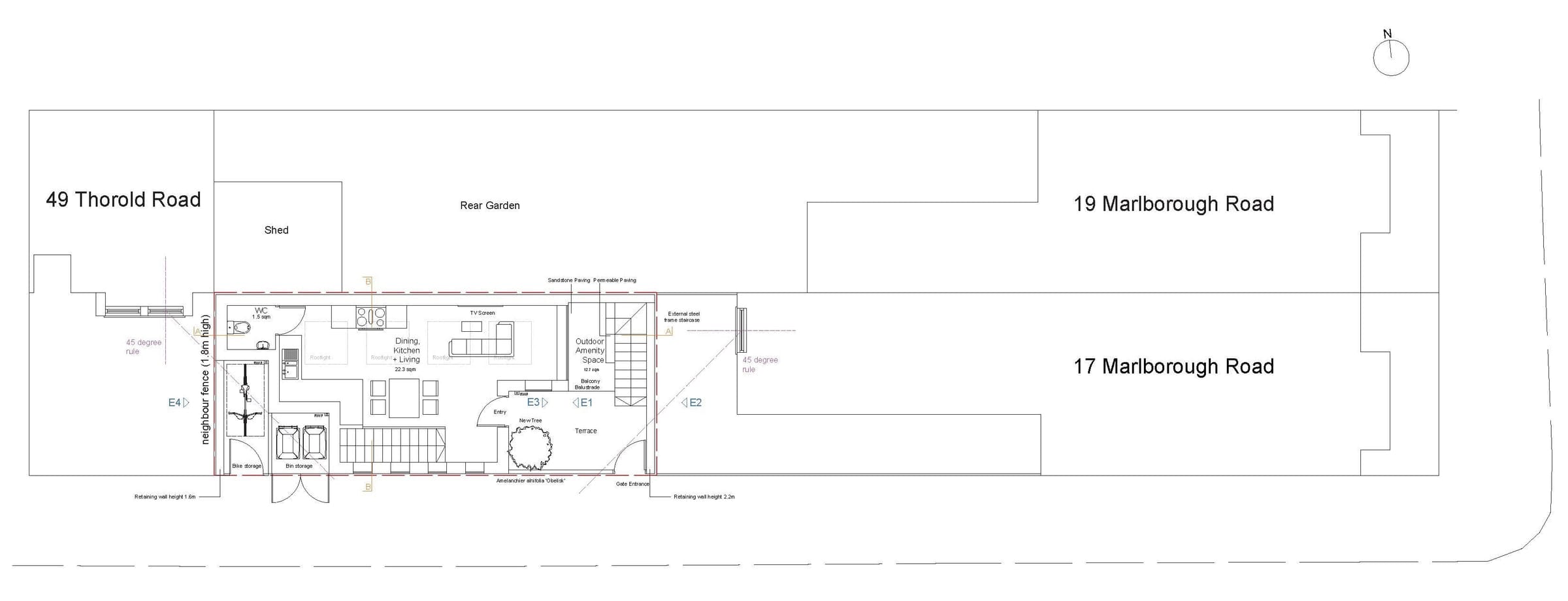 Proposed ground floor site layout plan