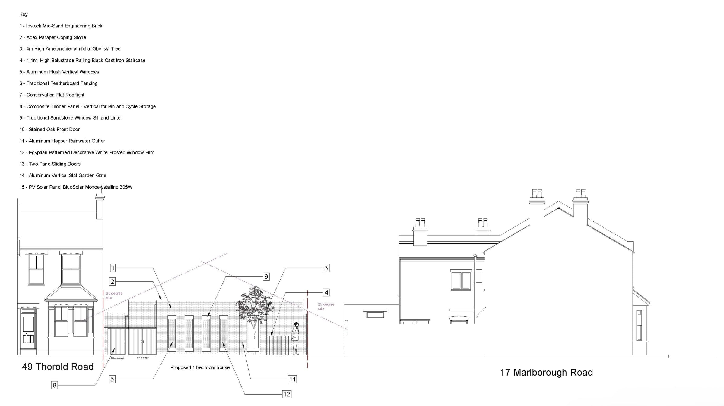 Proposed front elevation