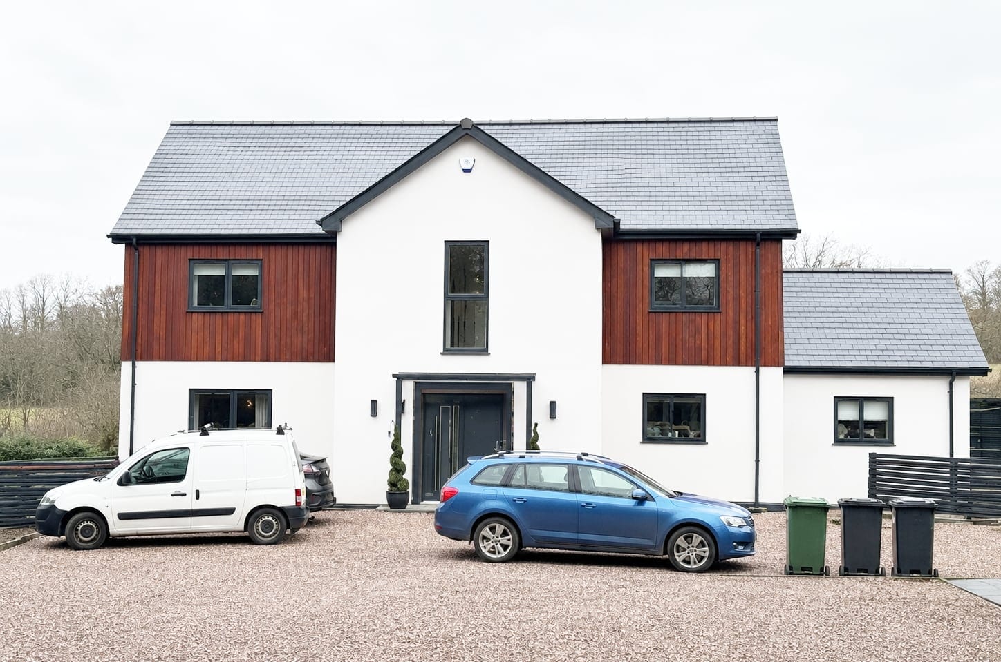 Front of the completed house