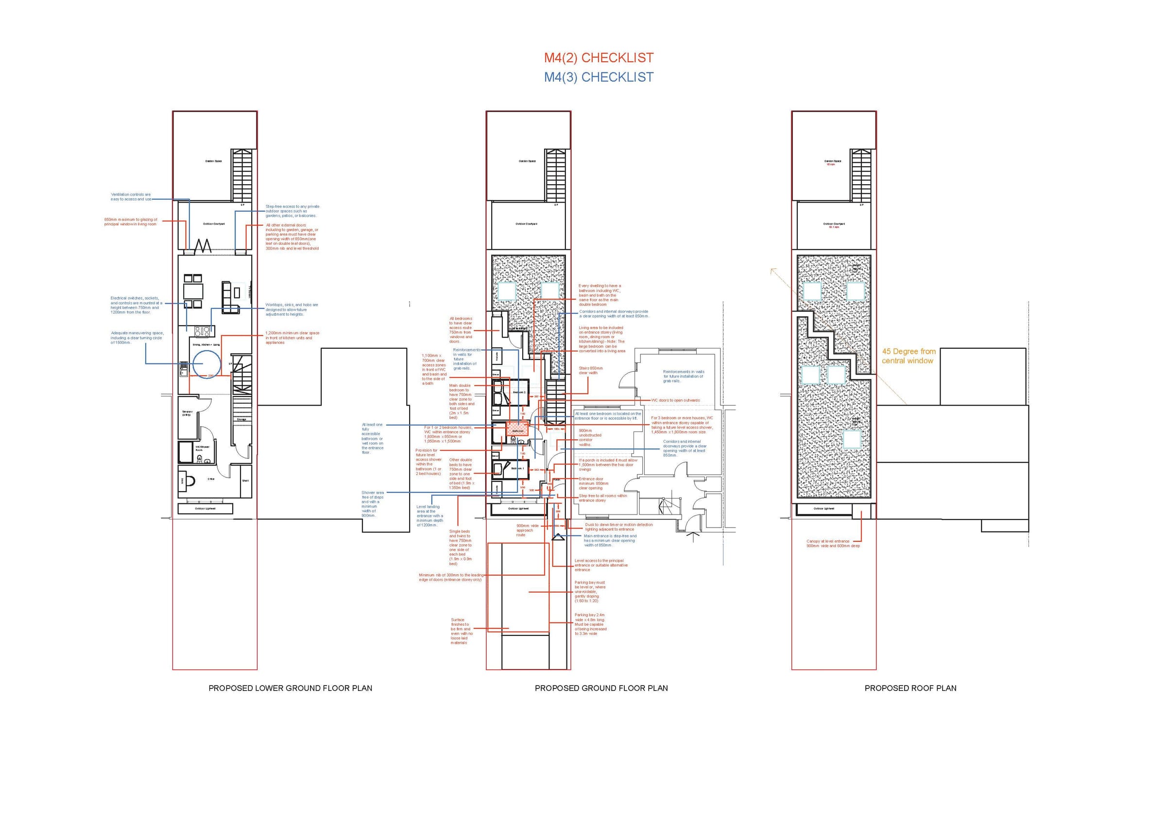Inclusive design (M4(2)) plans
