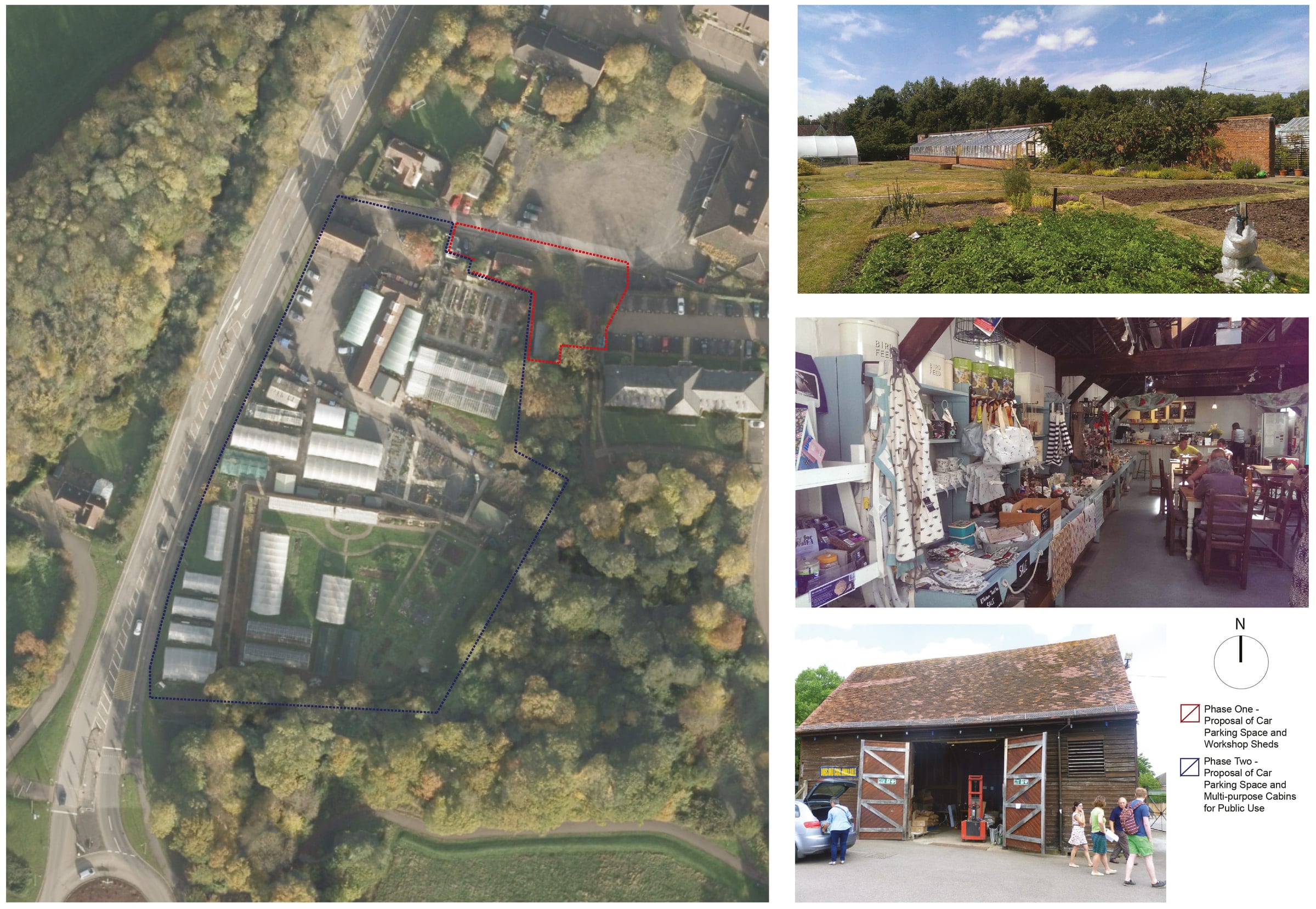 Site and context analysis sheet with aerial view and photographs