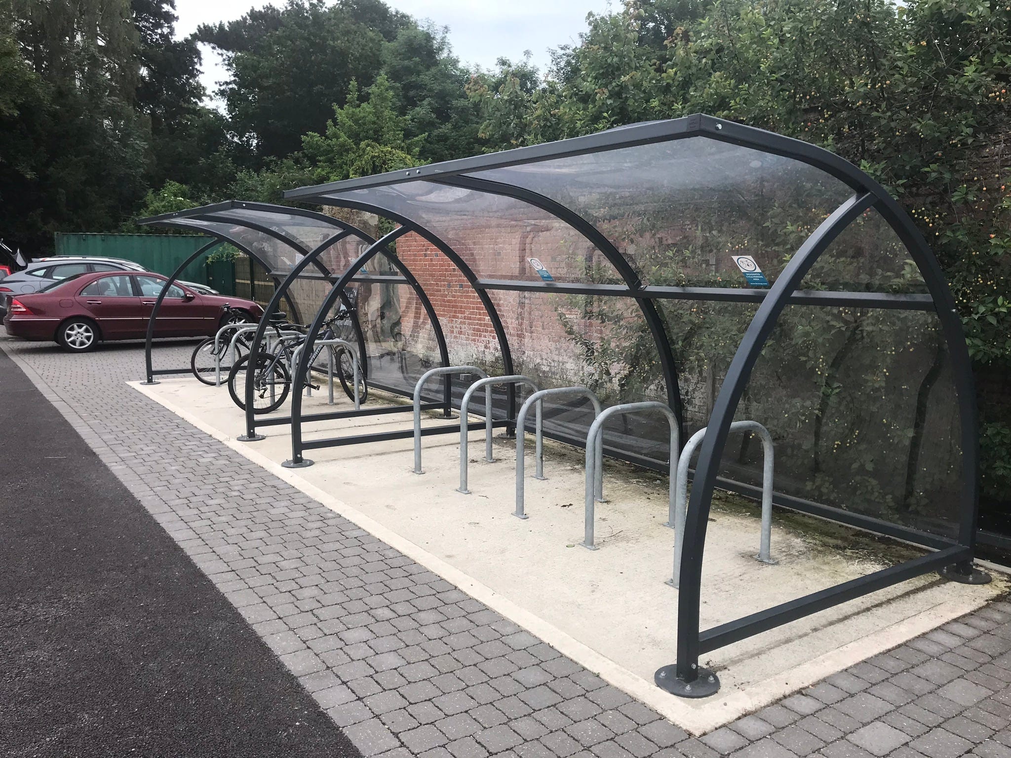New covered cycle parking