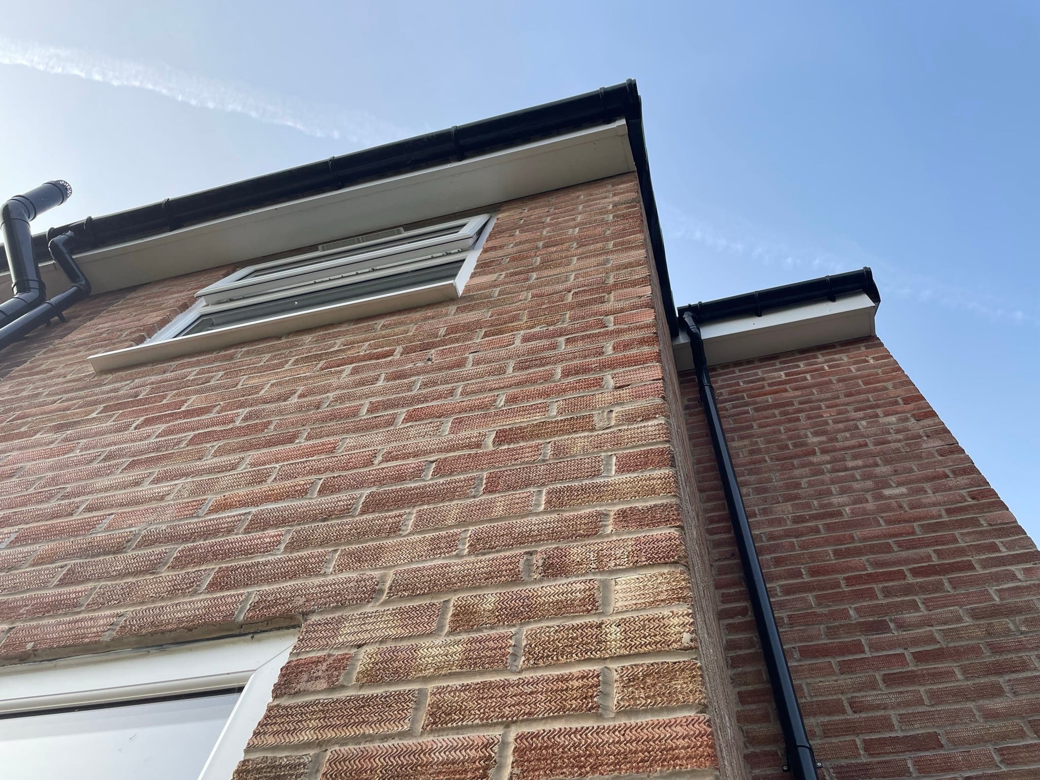 Junction between the existing house and the extension